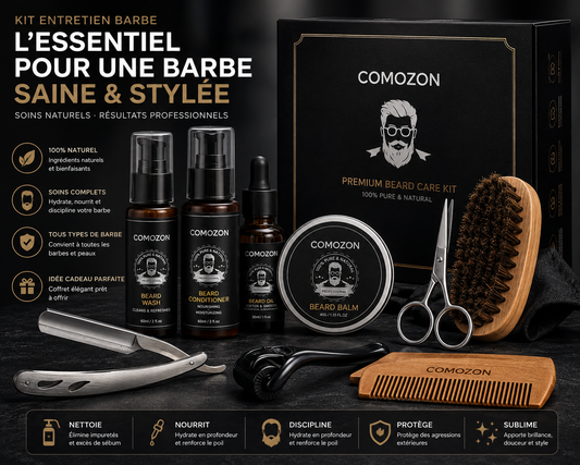 Kit Barbe Homme Complet 12 en 1 — Idée Cadeau