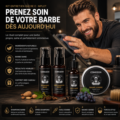 Kit Barbe Homme Complet 11 en 1 — Idée Cadeau